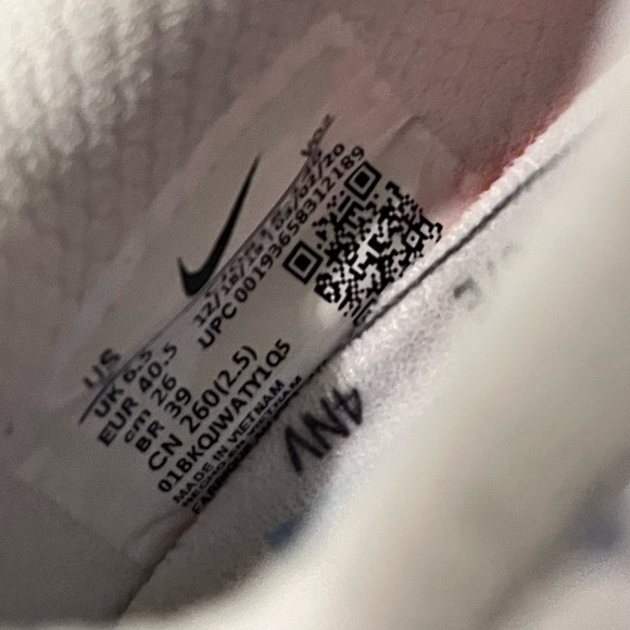 NIKE WOMEN NIB AUTHENTIC METCON5 PRM WHITE/PSYCHIC CROSSING TRAINING SNEAKERS - Picture 14 of 17